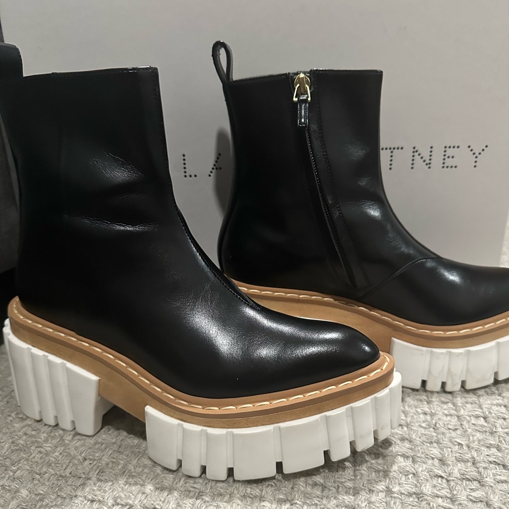 STELLA MCCARTNEY PLATFORM BOOTS - Picture 6 of 12